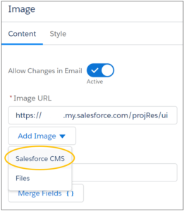 Salesforce CMS Account Engagement email builder