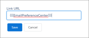 Email Content Email Preference Center
