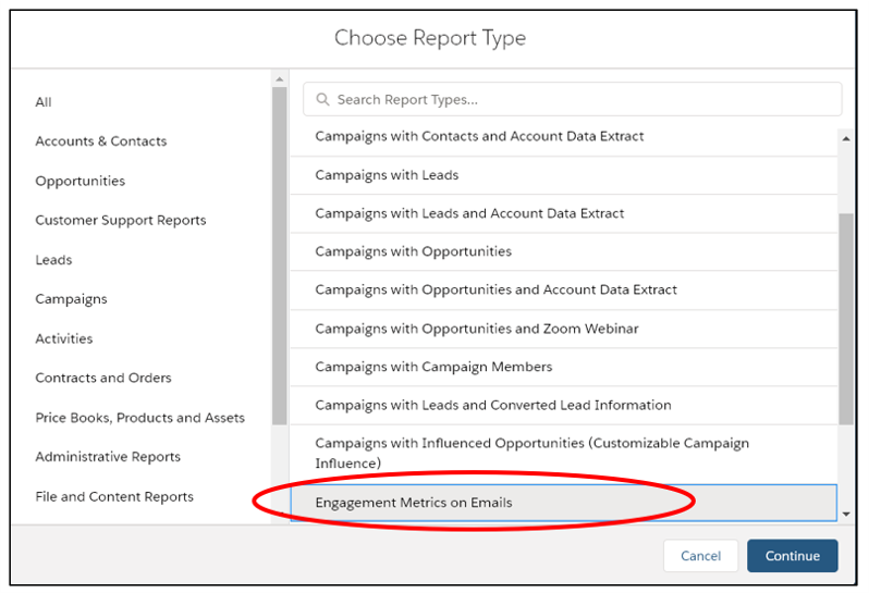 salesforce pardot email engagement history report
