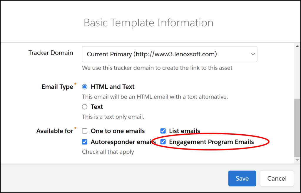 Account Engagement Engagement Program Emails