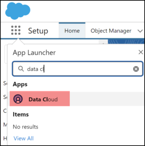 Salesforce Marketing Cloud App Launcher Data Cloud