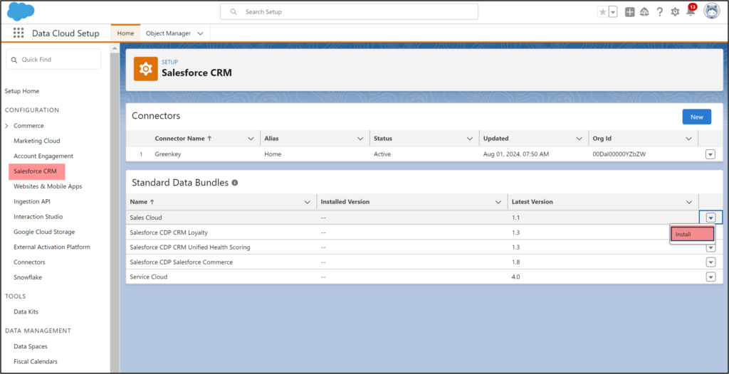 Salesforce Marketing Cloud Sales Cloud Configuration